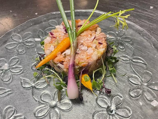 Tartar de salmón