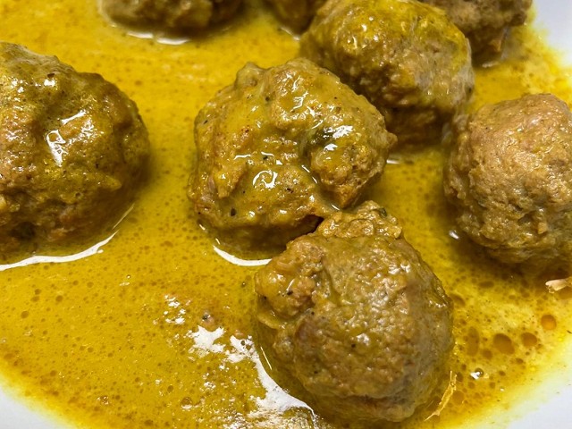Albondigas de ternera estilo thai